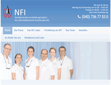 Tablet Screenshot of nfi-hh.de